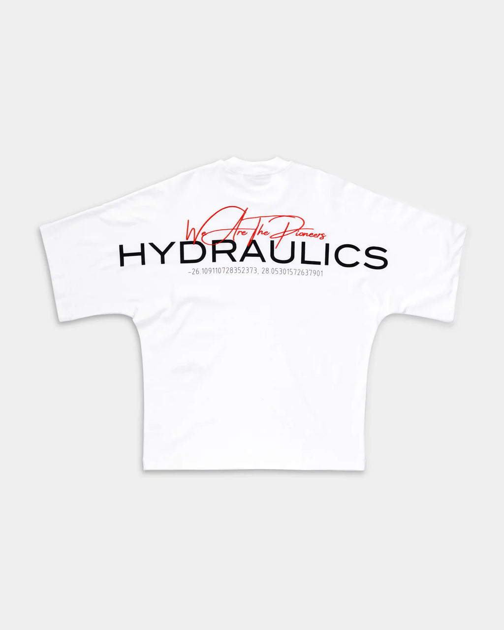Hydraulics Men's We Are The Pioneers Co-ordinates Super Oversized T Shirt White