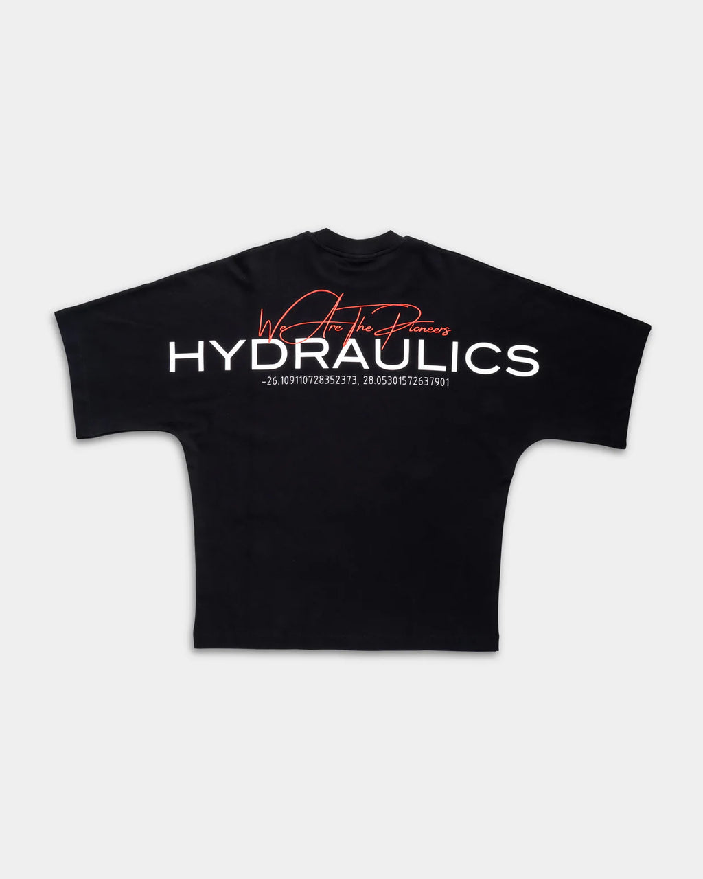 Hydraulics Men's We Are The Pioneers Co-ordinates Super Oversized T Shirt Black