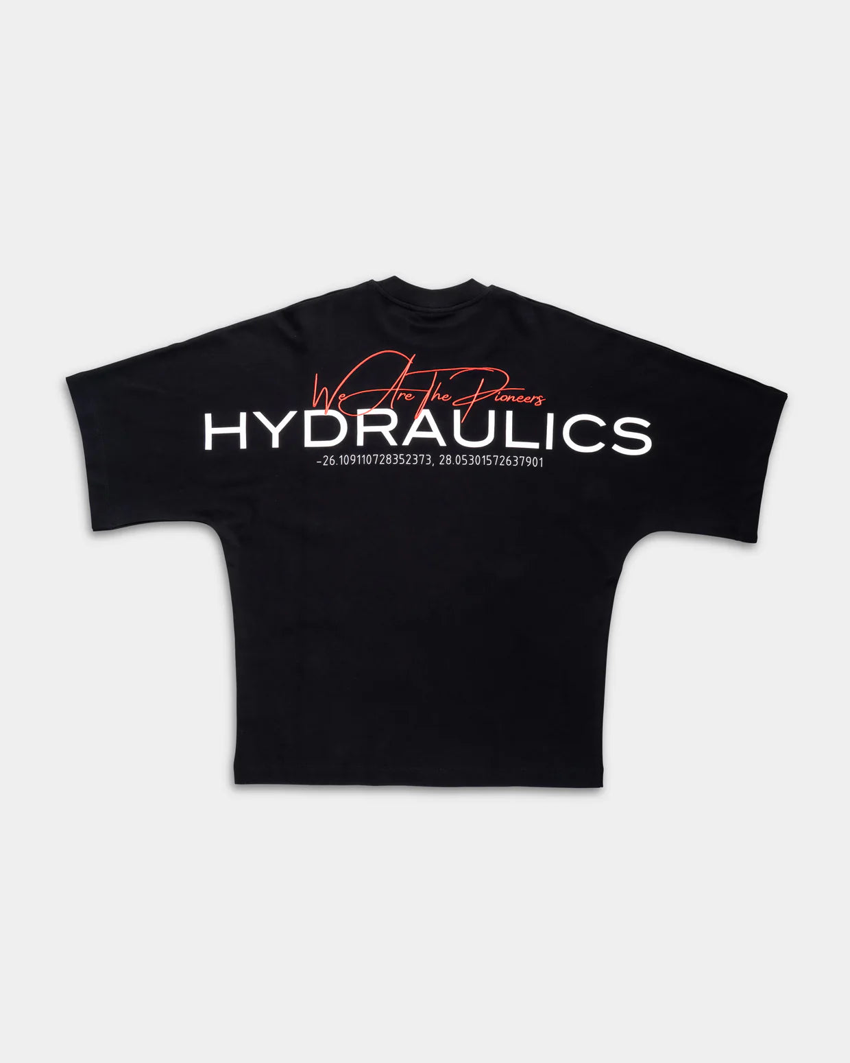Hydraulics Men's We Are The Pioneers Co-ordinates Super Oversized T Shirt Black