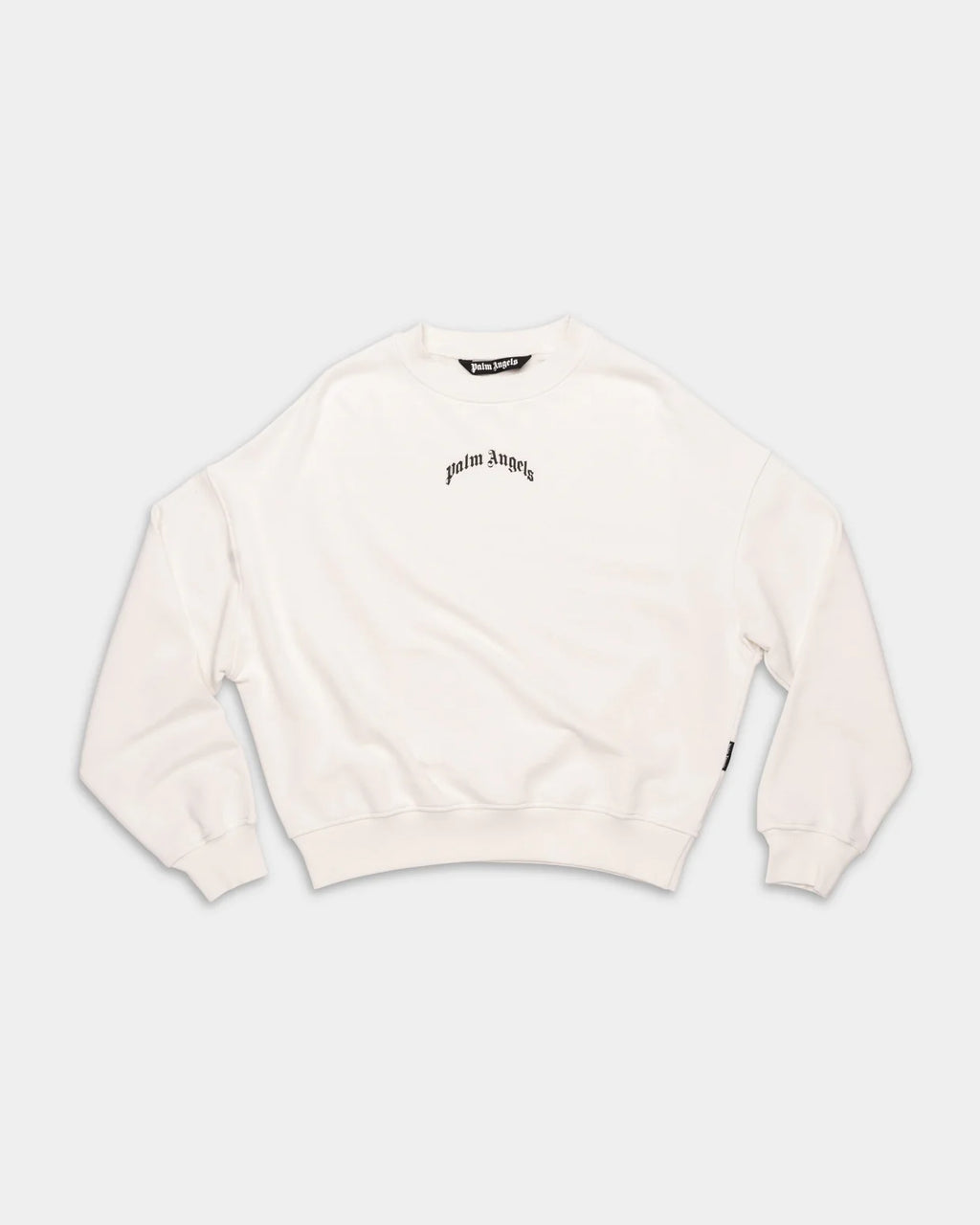 Palm Angels Men's Back Curved Logo Loose Crew