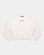 Palm Angels Men's Back Curved Logo Loose Crew