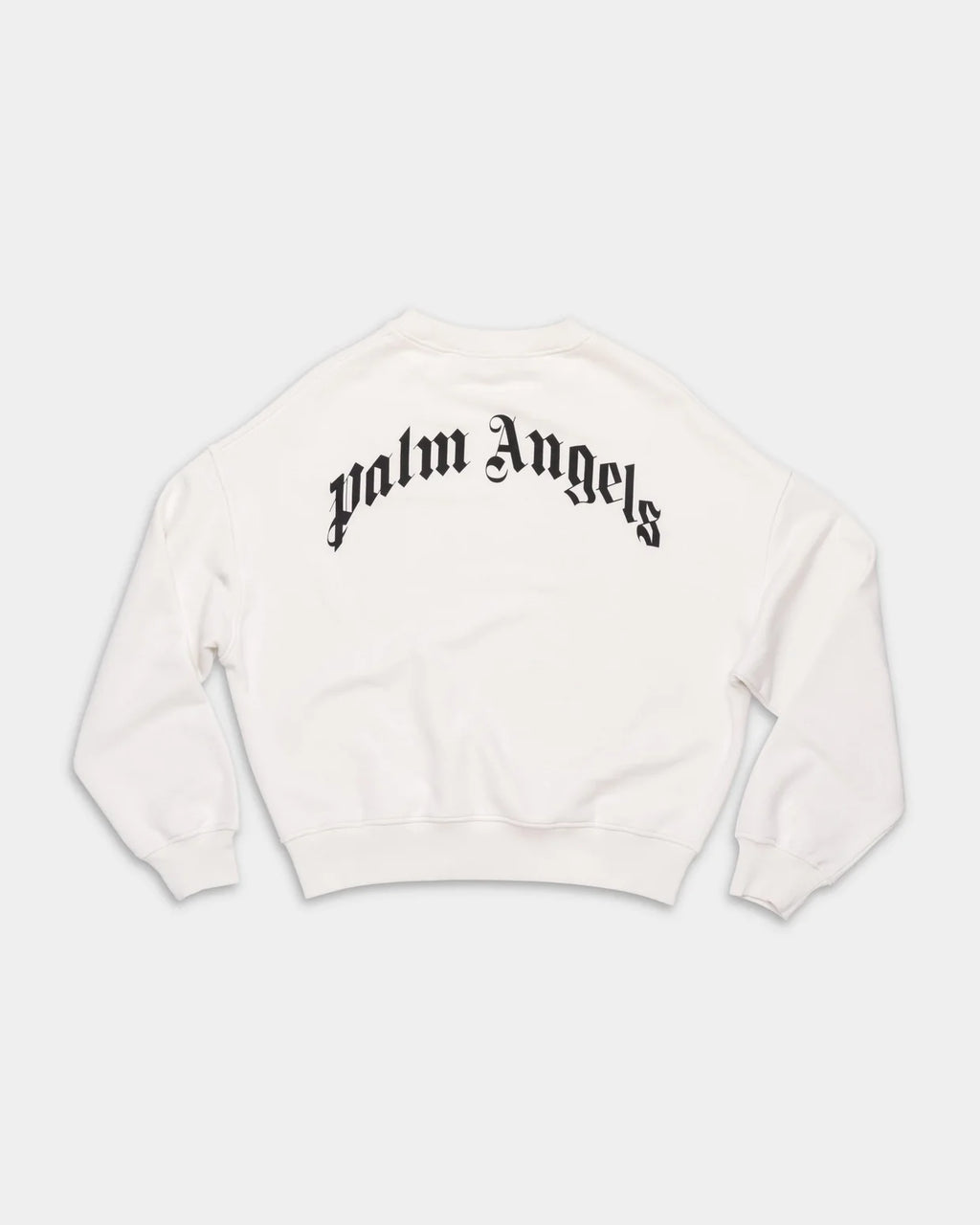 Palm Angels Men's Back Curved Logo Loose Crew