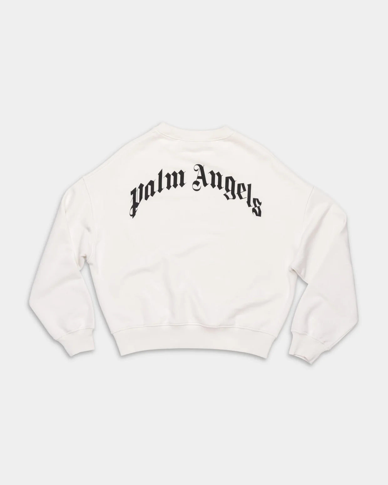 Palm Angels Men's Back Curved Logo Loose Crew