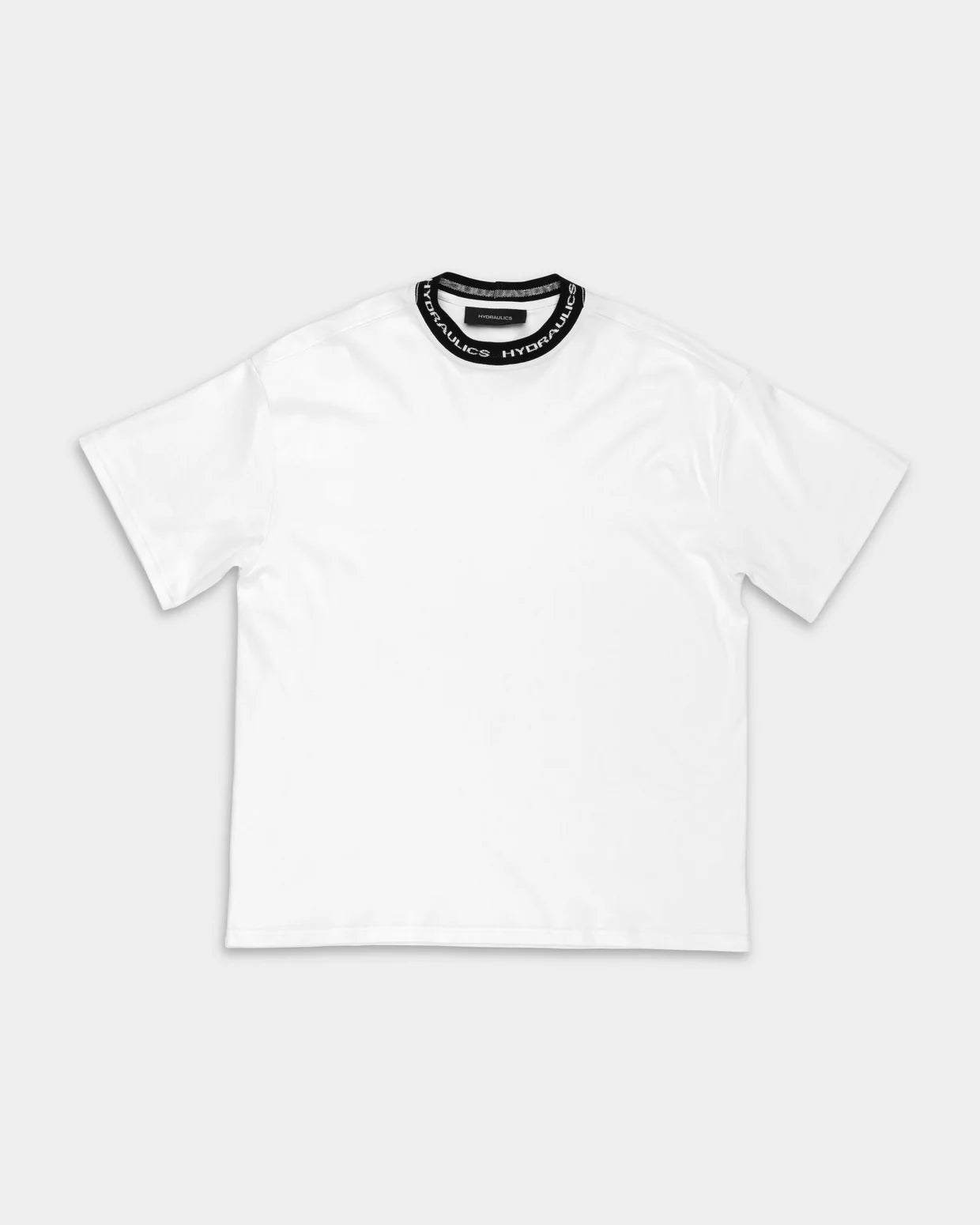 Hydraulics Contrast Branded Ribbing Oversized Fit T Shirt White