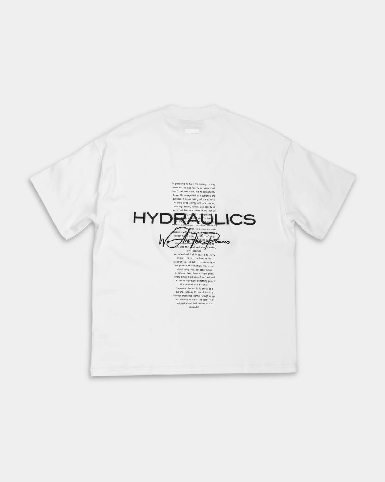 Hydraulics We Are The Pioneers Oversized Fit T Shirt White