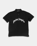 Palm Angels Men's Curved Logo SS Polo