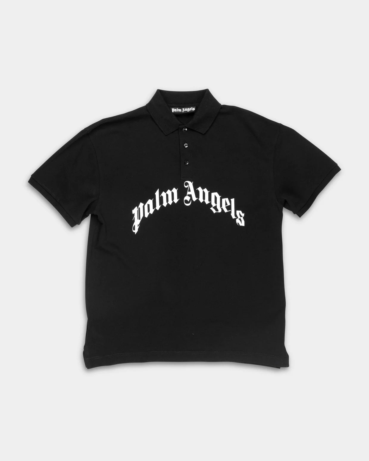 Palm Angels Men's Curved Logo SS Polo