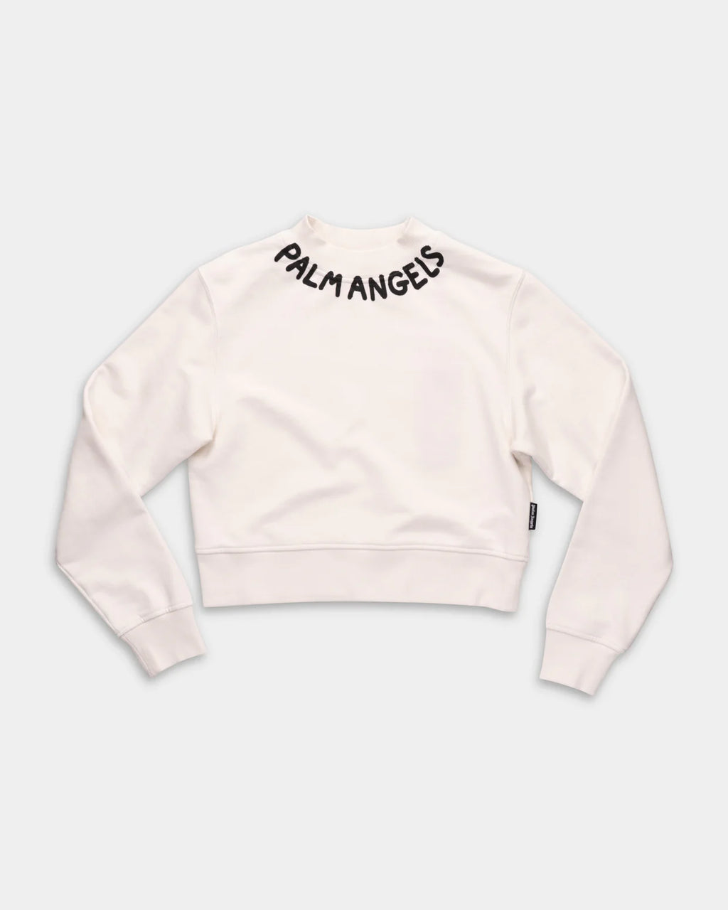 (Core) Palm Angels Ladies Neck Logo Fitted Crew