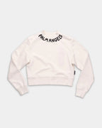 (Core) Palm Angels Ladies Neck Logo Fitted Crew