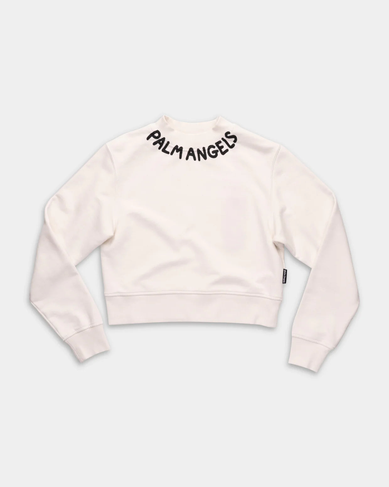 (Core) Palm Angels Ladies Neck Logo Fitted Crew