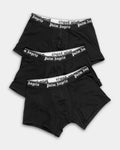 Palm Angels Mens Short Trunk Tripack Black