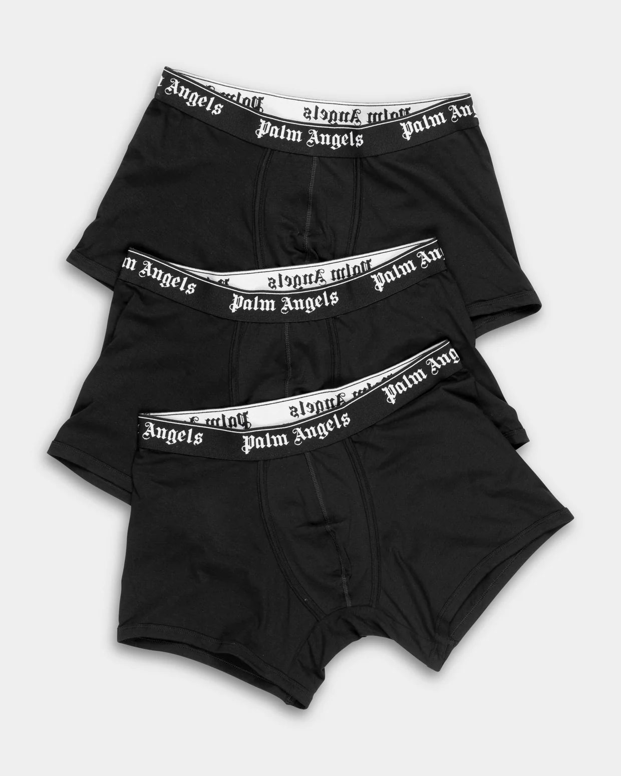 Palm Angels Mens Short Trunk Tripack Black