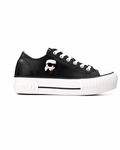 Karl Lagerfeld Ladies Kampus Max NFT Twin Patch Lo Black Lthr KL60425T 000