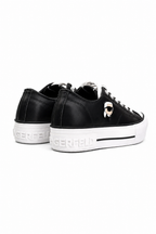 Karl Lagerfeld Ladies Kampus Max NFT Twin Patch Lo Black Lthr KL60425T 000