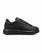 (Core) Karl Lagerfeld Men's Kapri NFT Relief Coated Lo Lace Black Lthr/Mono