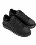 (Core) Karl Lagerfeld Men's Kapri NFT Relief Coated Lo Lace Black Lthr/Mono