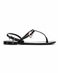 Karl Lagerfeld Ladies Jelly NFT Sling Black Rubber KL80002N V00