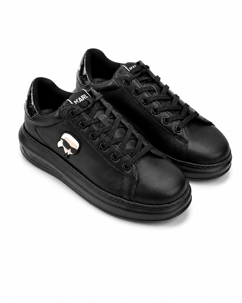 (Core) Karl Lagerfeld Ladies Kapri NFT Lo Lace Black Lthr/Mono KL62530N 00X