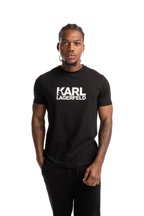 (Core) Karl Lagerfeld Mens Crewneck T Shirt Black