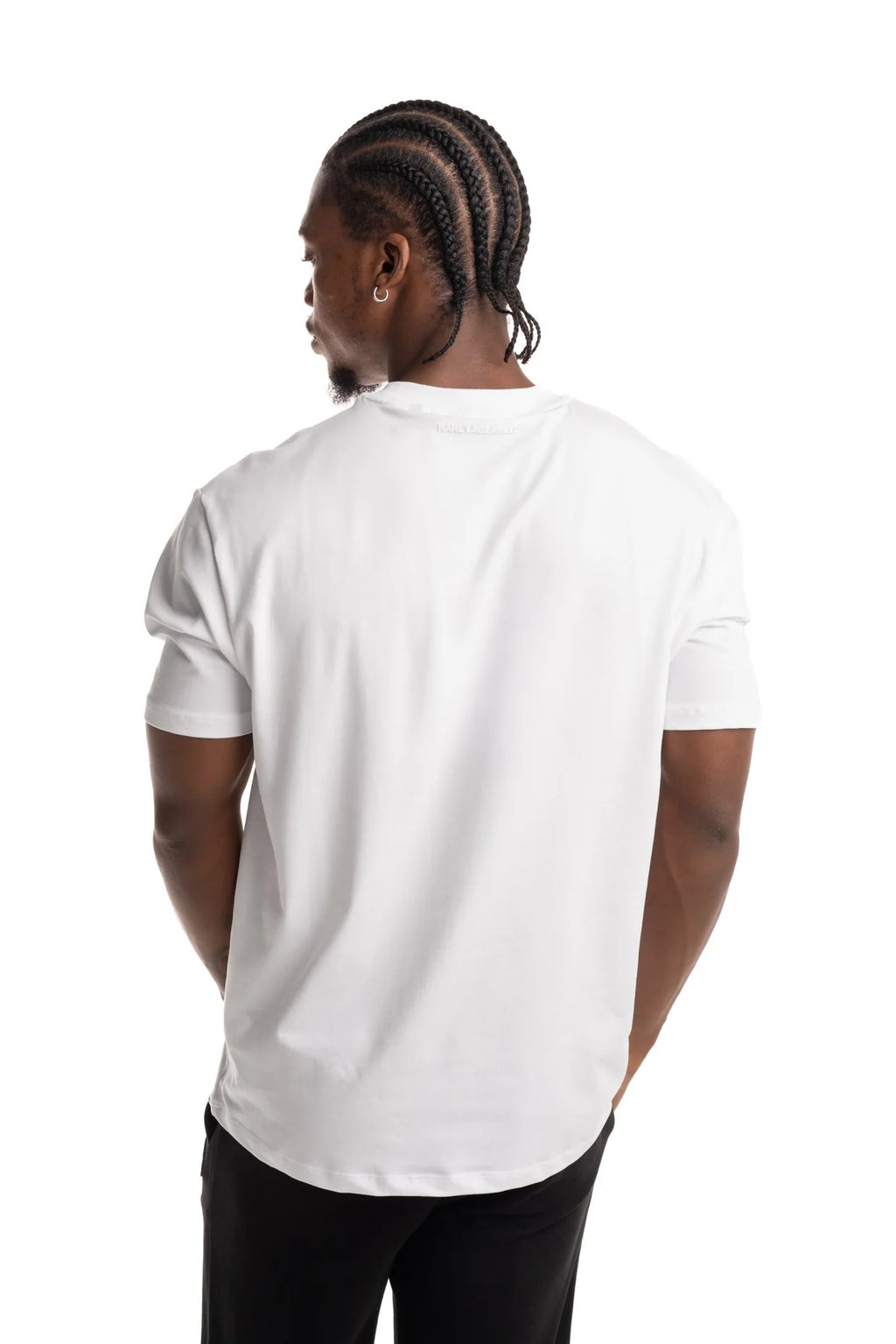 Karl Lagerfeld Mens Crewneck T Shirt White