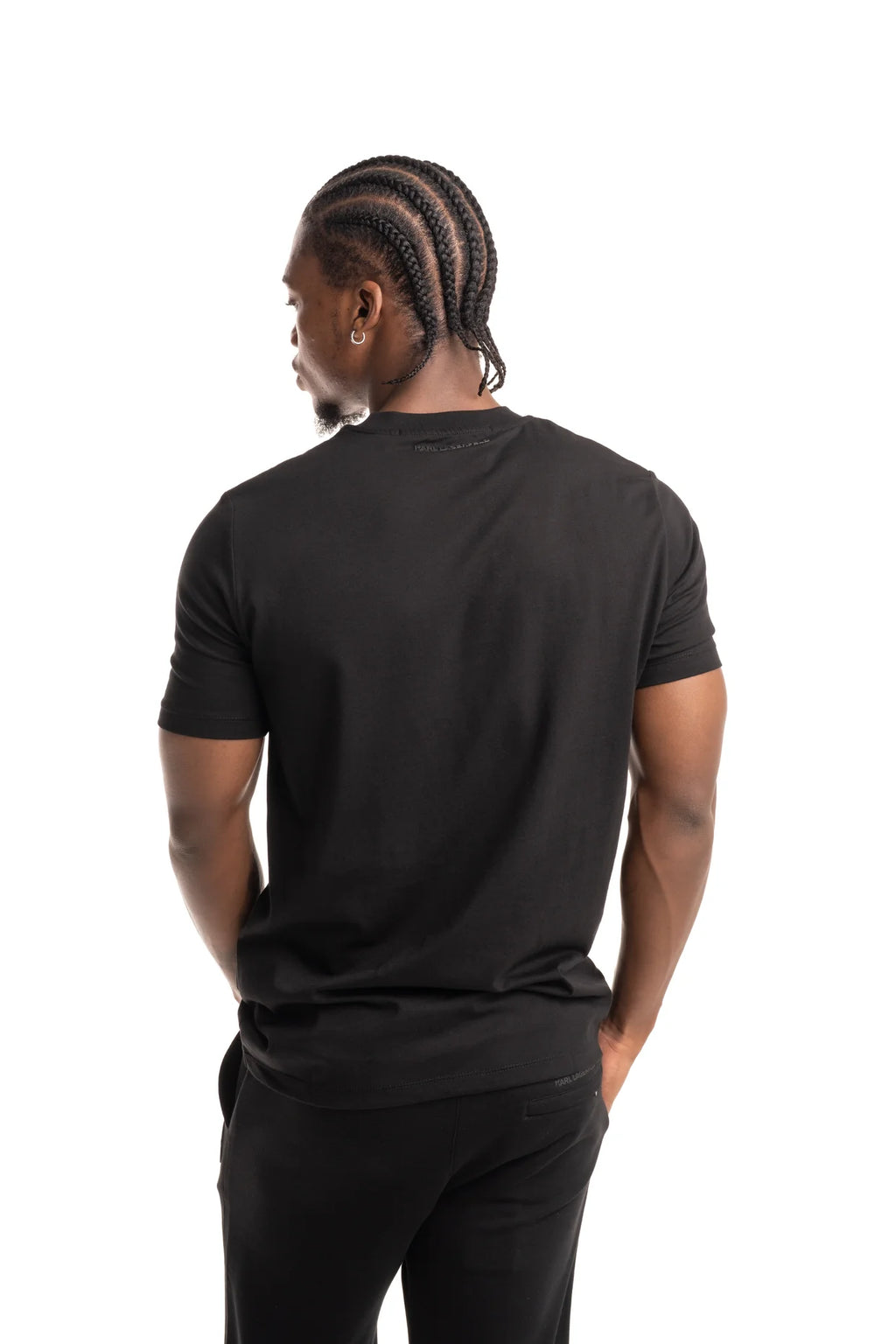 (Core) Karl Lagerfeld Men's T Shirt Crewneck Black