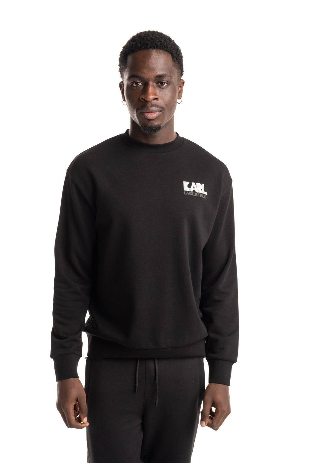 Karl Lagerfeld Mens Sweat Crewneck Black