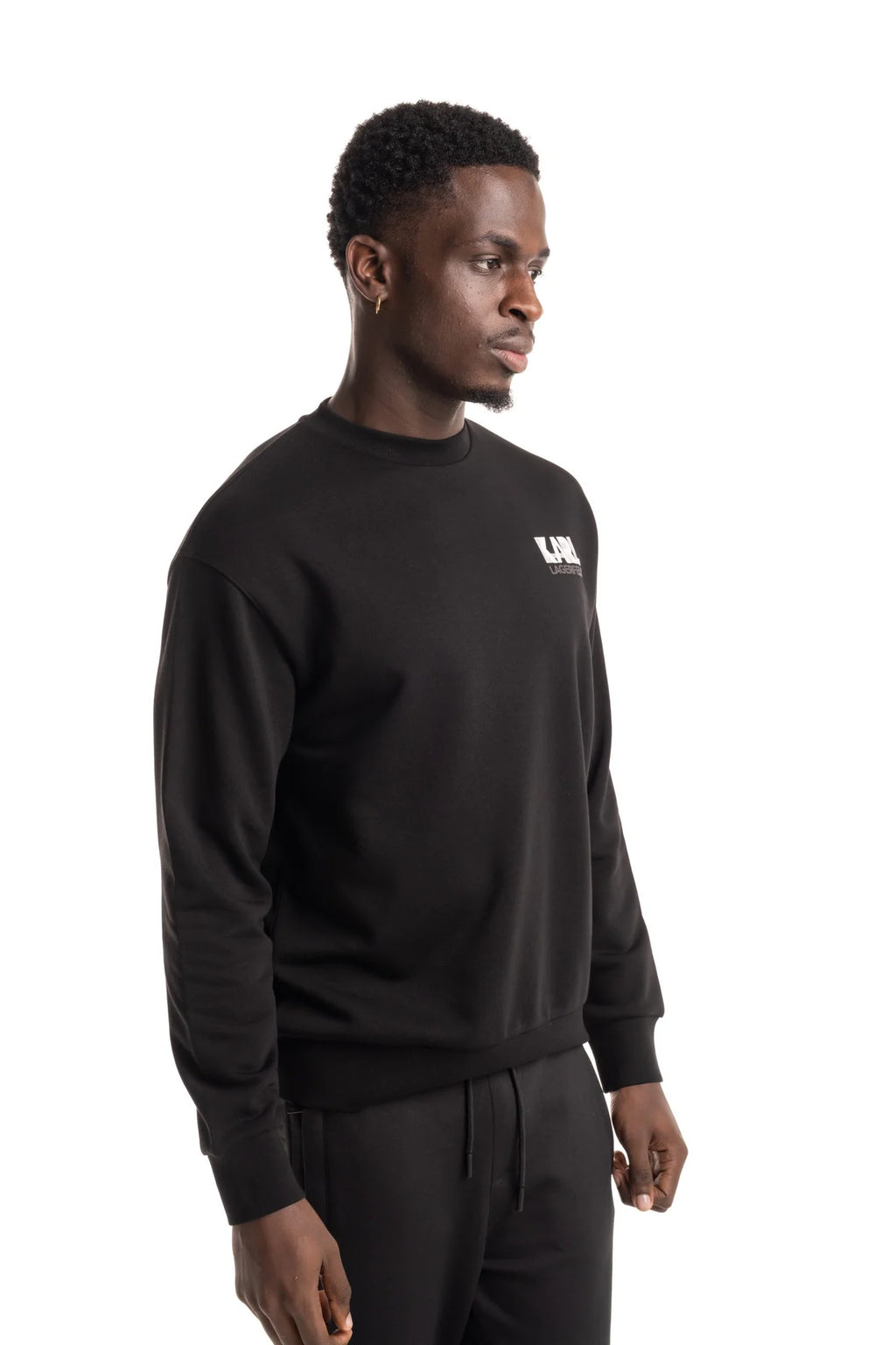 Karl Lagerfeld Mens Sweat Crewneck Black