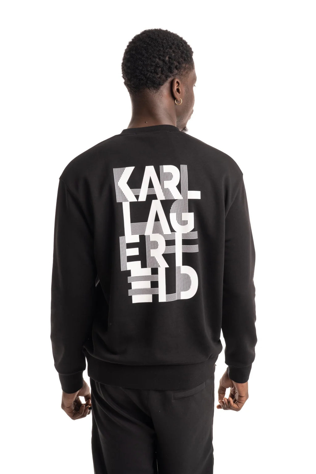 Karl Lagerfeld Mens Sweat Crewneck Black