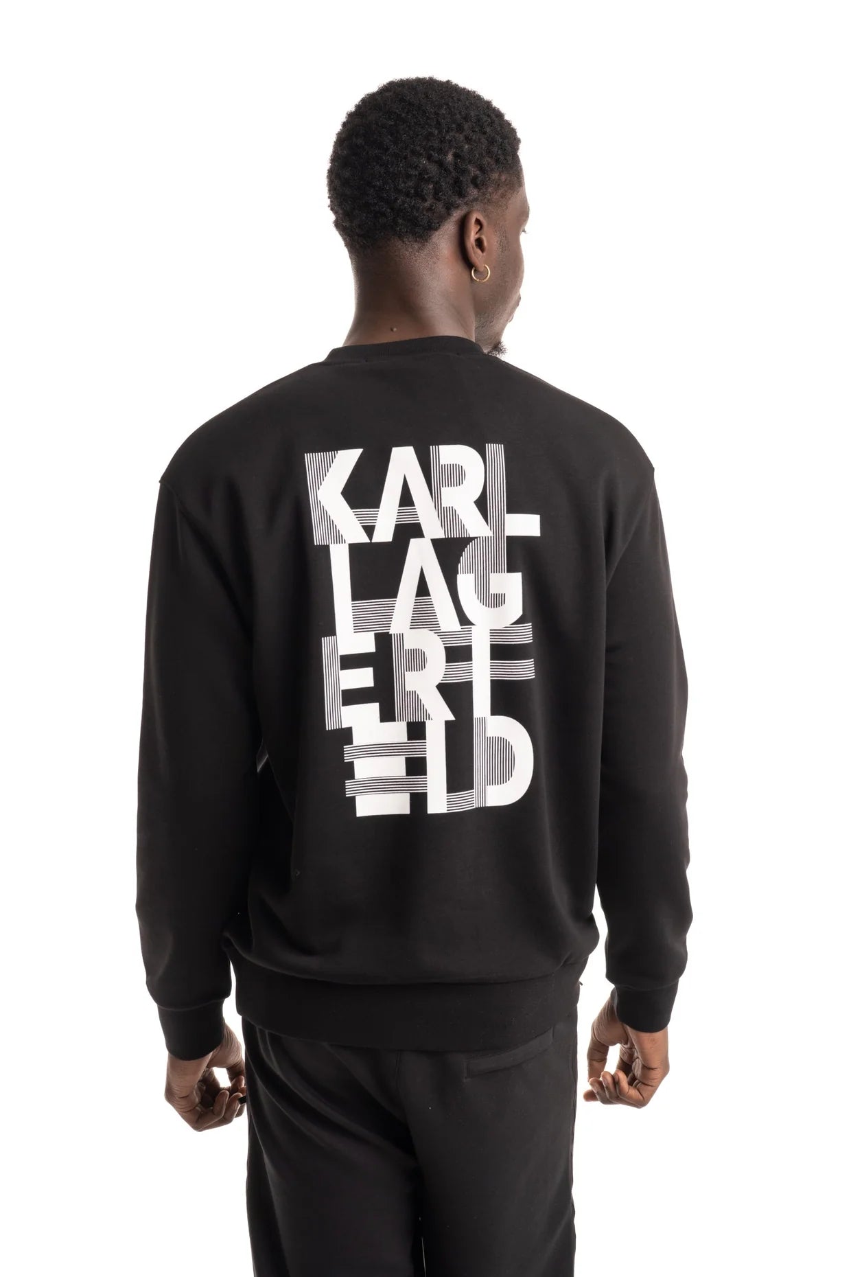 Karl Lagerfeld Mens Sweat Crewneck Black