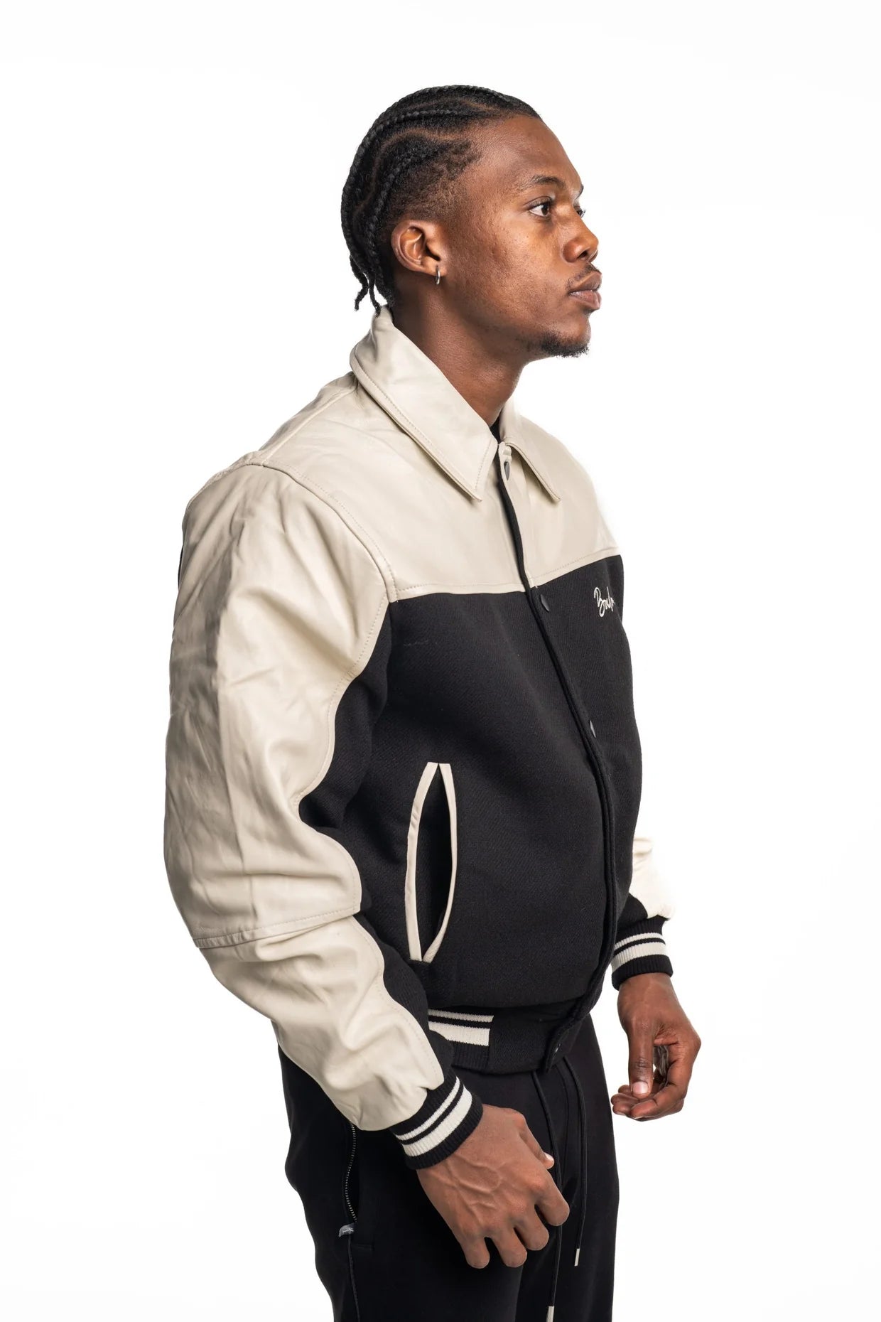 BALR Men's Phil Leather Bomber Jacket