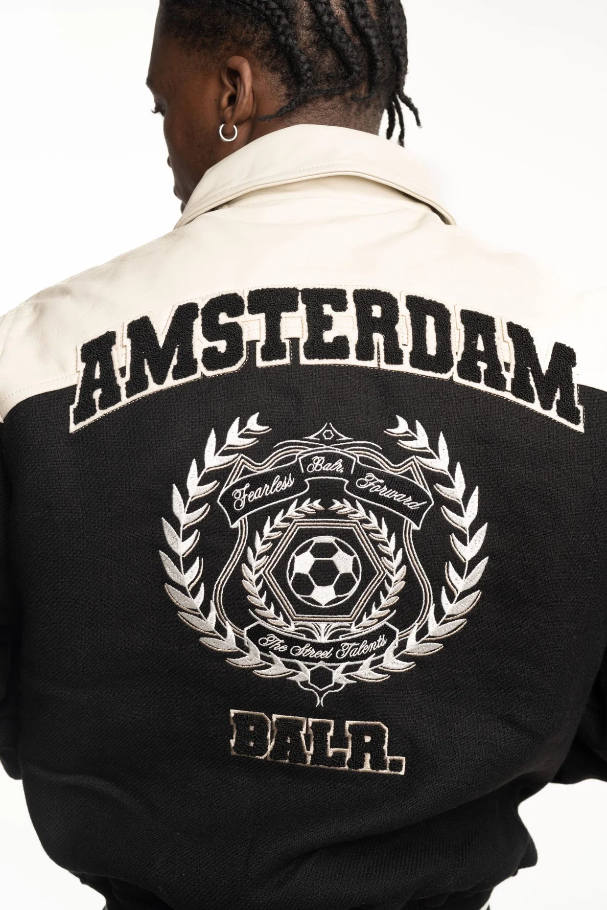 BALR Men's Phil Leather Bomber Jacket