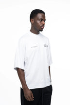 Hydraulics Men's Not For Small Boys Super Oversized T Shirt White
