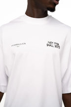 Hydraulics Men's Not For Small Boys Super Oversized T Shirt White