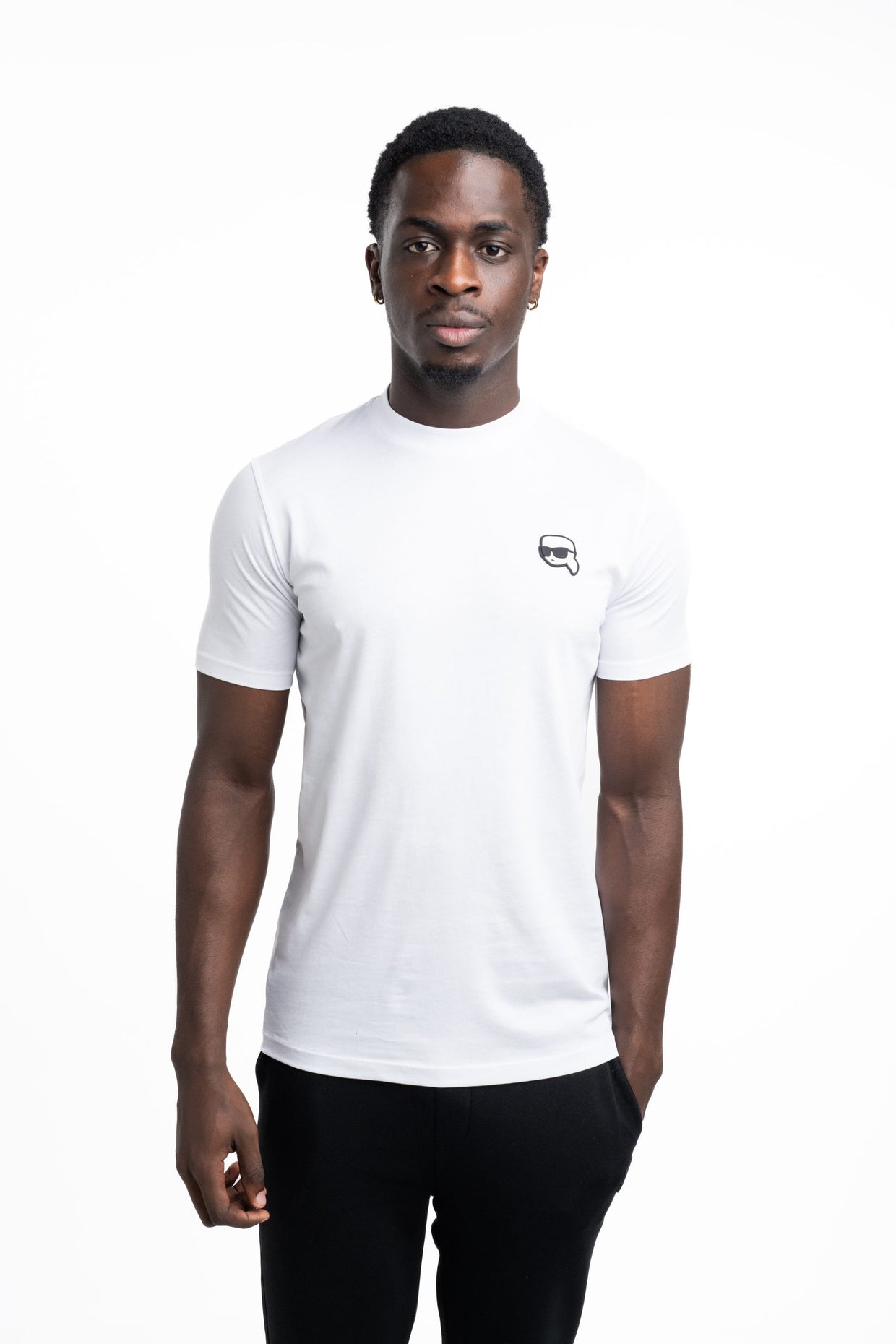 (Core) Karl Lagerfeld Men's T Shirt Crewneck White
