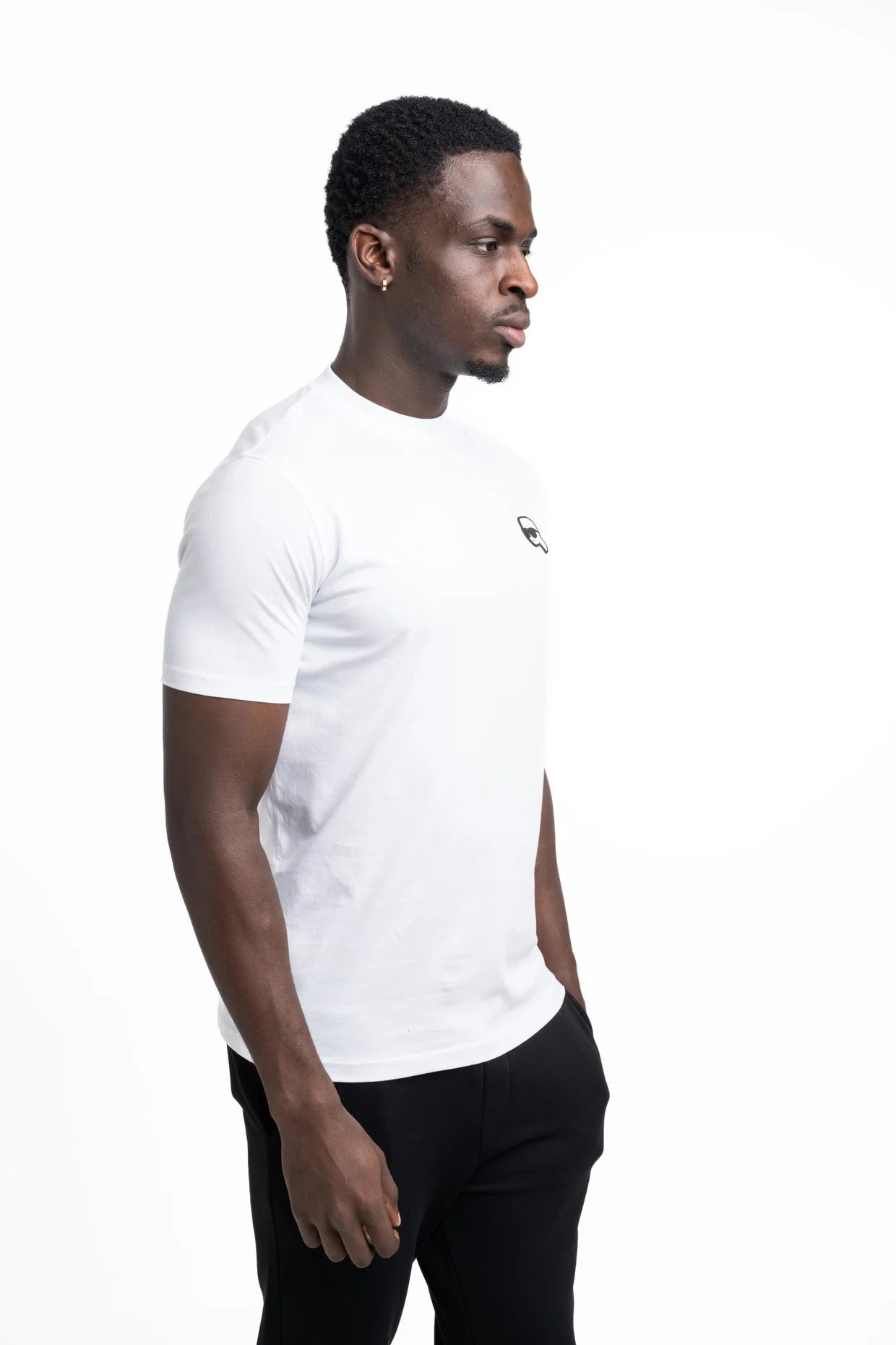 (Core) Karl Lagerfeld Men's T Shirt Crewneck White