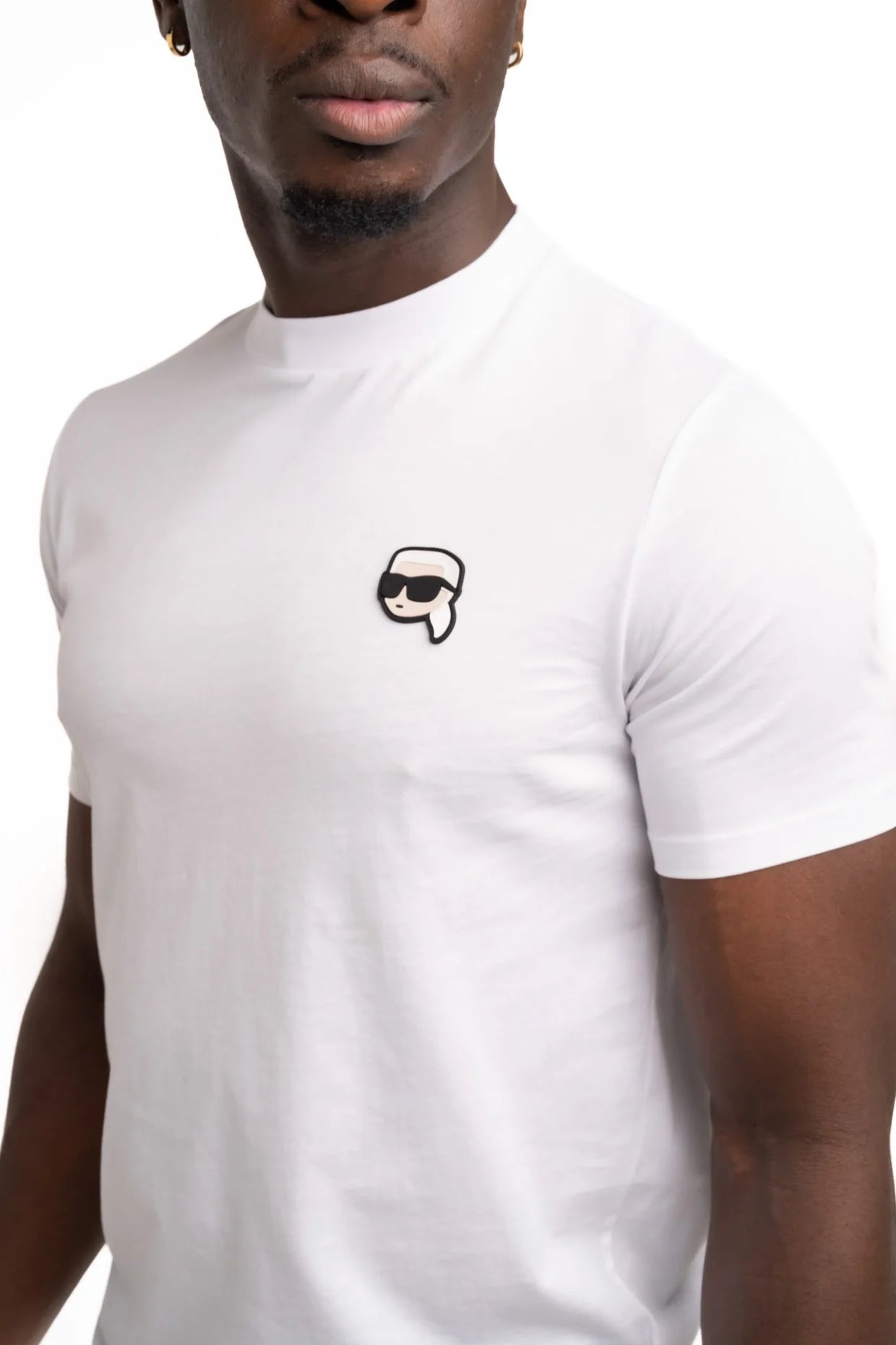 (Core) Karl Lagerfeld Men's T Shirt Crewneck White