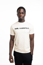 Karl Lagerfeld Men's T Shirt Crewneck Champagne