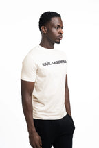 Karl Lagerfeld Men's T Shirt Crewneck Champagne