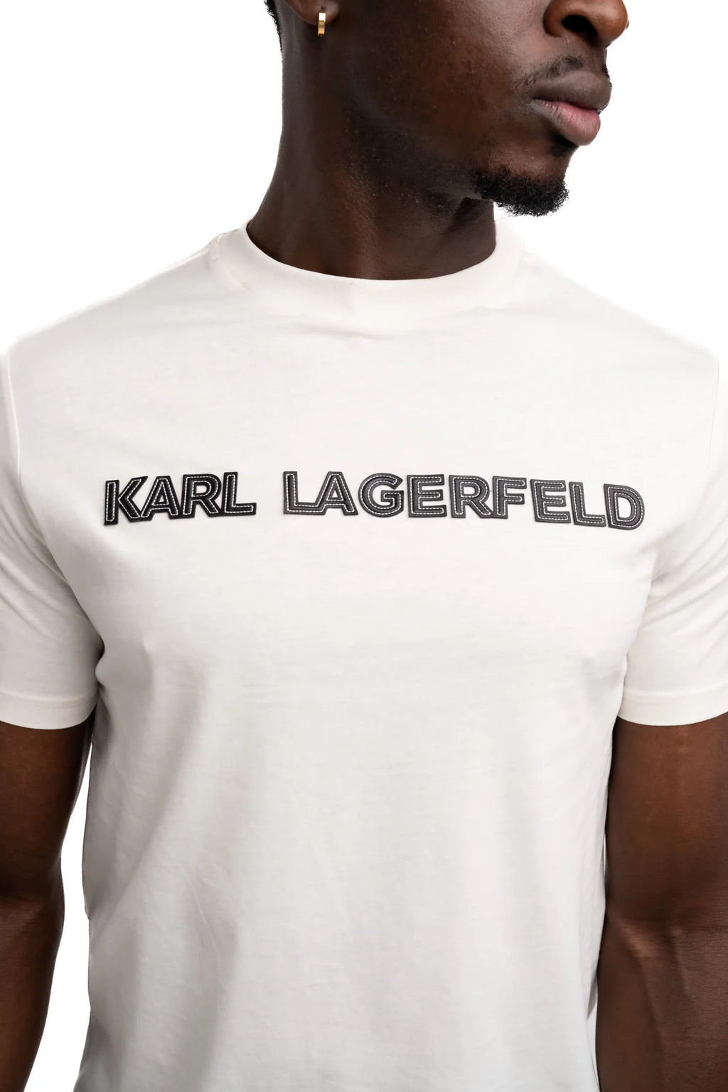 Karl Lagerfeld Men's T Shirt Crewneck Champagne