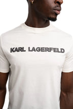 Karl Lagerfeld Men's T Shirt Crewneck Champagne