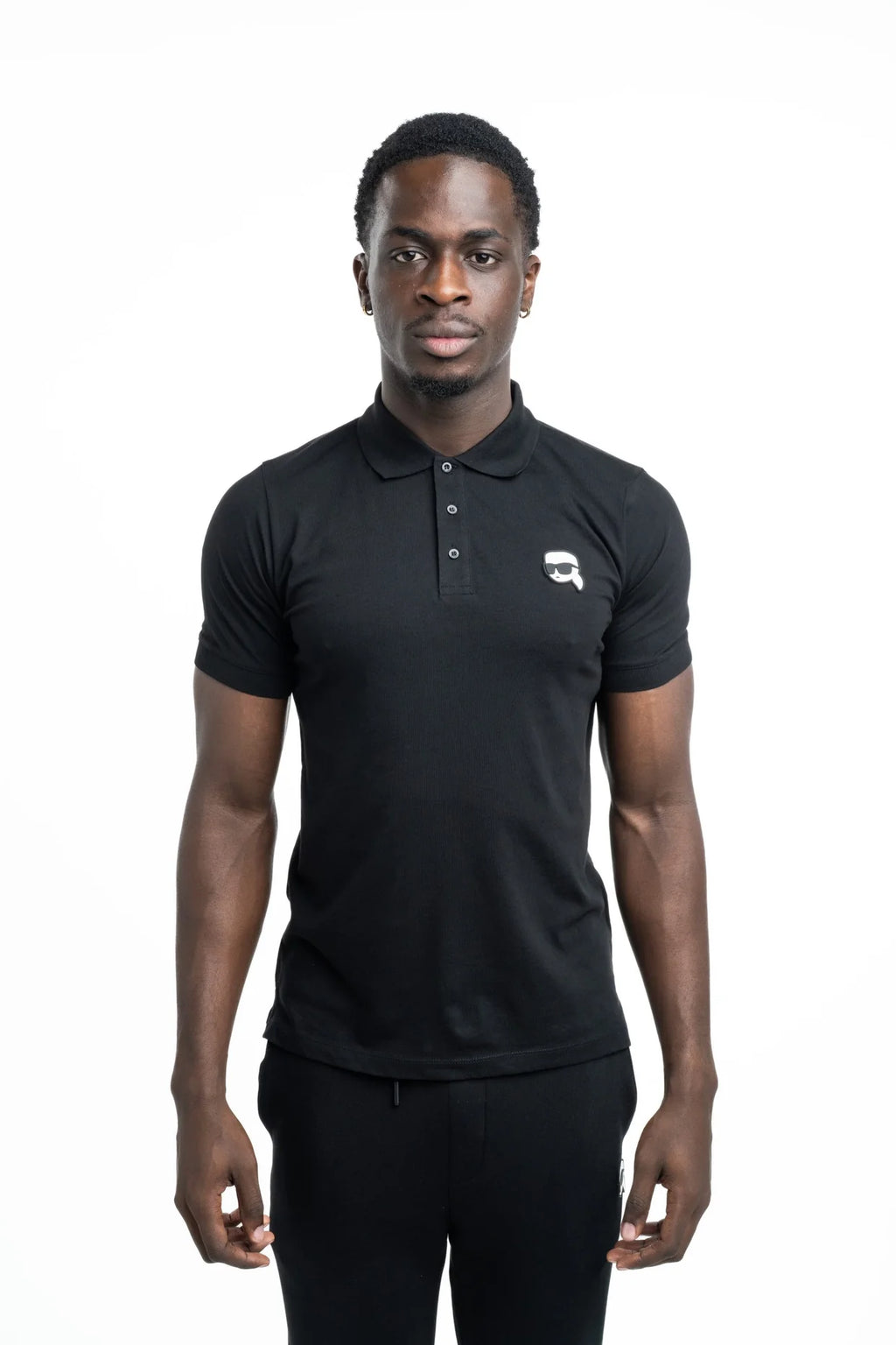 (Core) Karl Lagerfeld Men's Polo Black