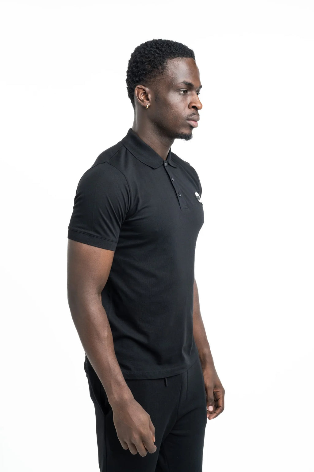 (Core) Karl Lagerfeld Men's Polo Black