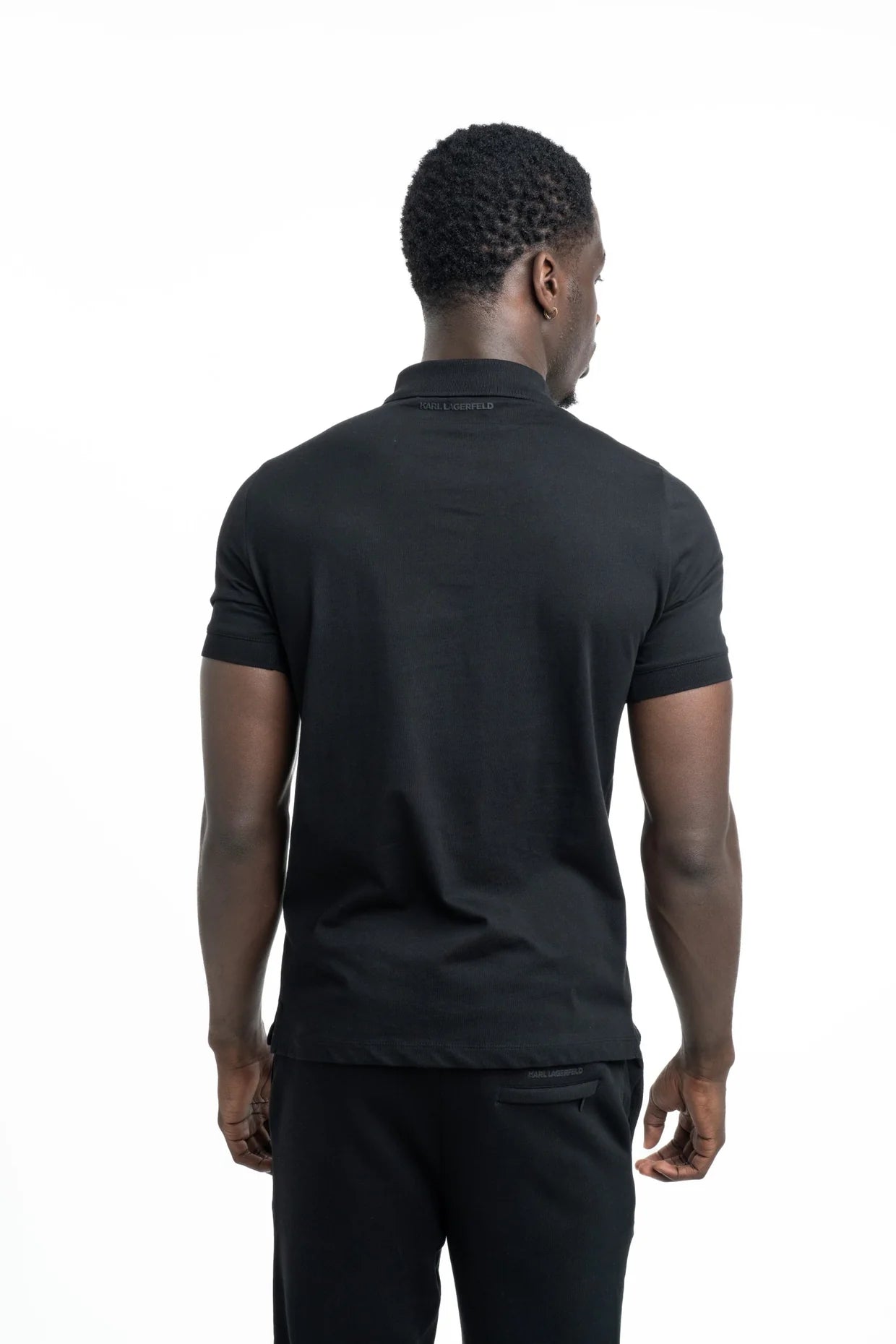 (Core) Karl Lagerfeld Men's Polo Black