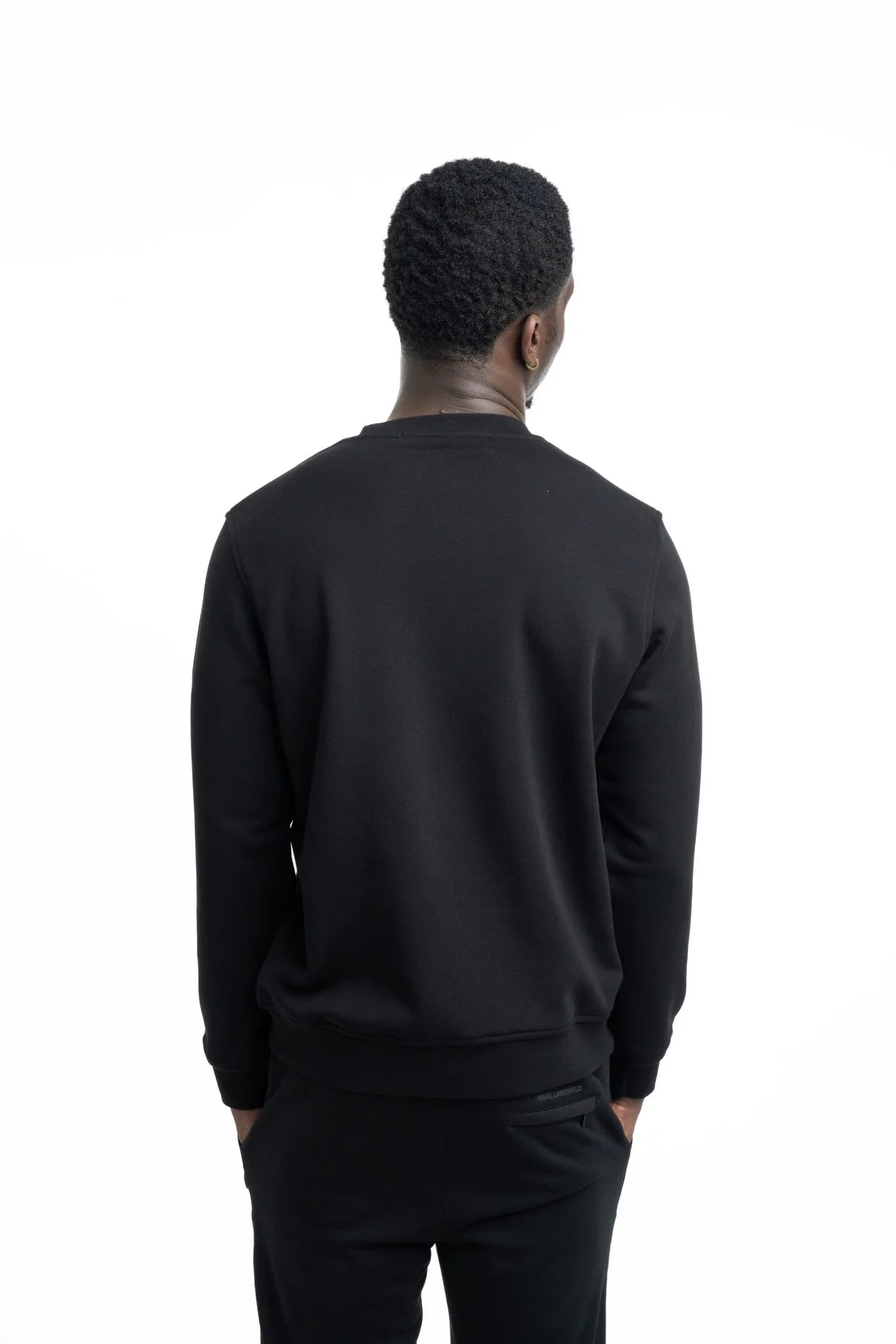 (Core) Karl Lagerfeld Men's Sweat Crewneck Black