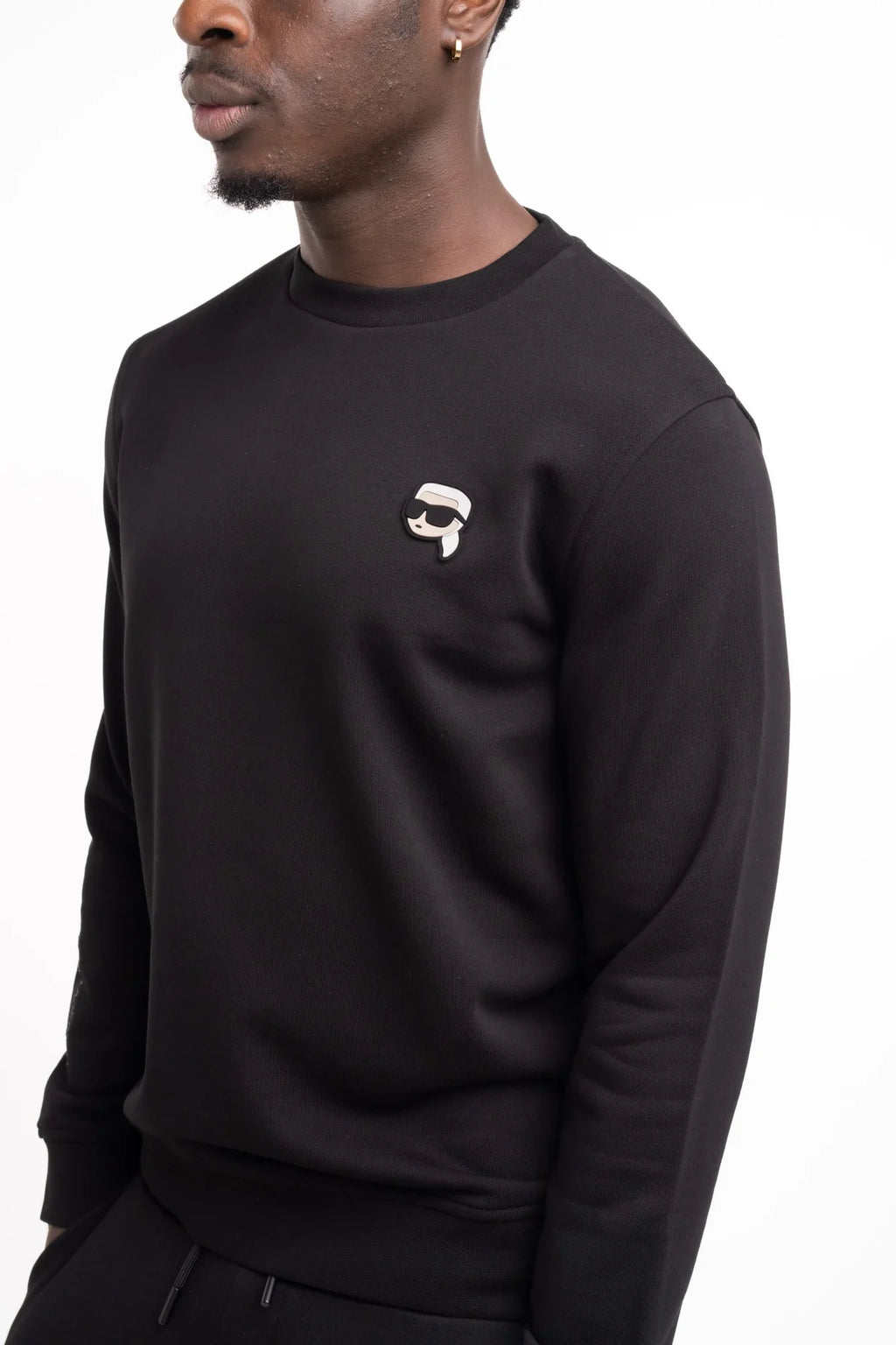 (Core) Karl Lagerfeld Men's Sweat Crewneck Black