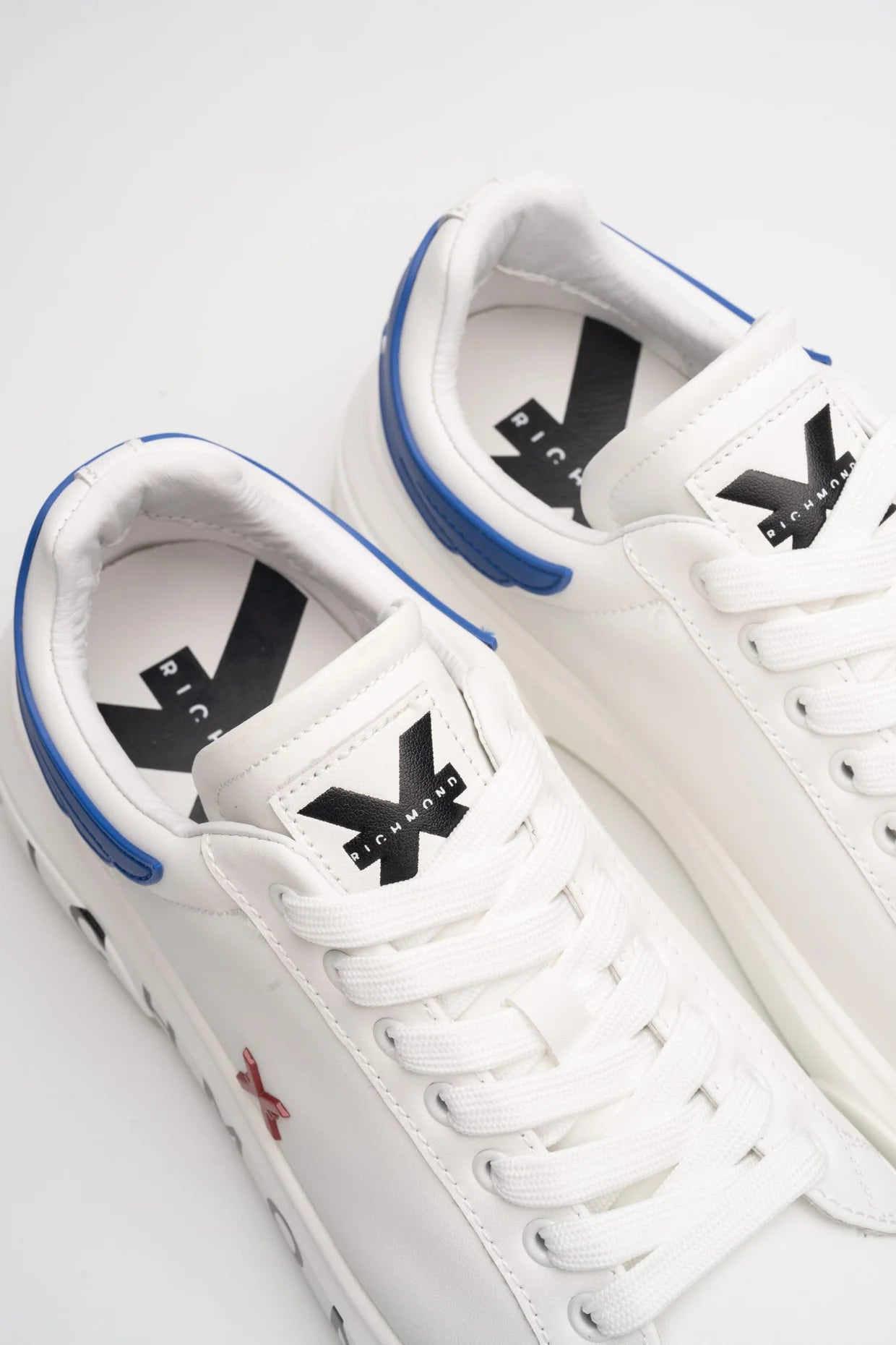 (Core) John Richmond Men's Shoes Leather White/Bluette