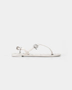 Karl Lagerfeld Ladies Jelly NFT Graffiti Sling White Rubber w/Black