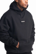Hydraulics Steel Badge Hoodie Black