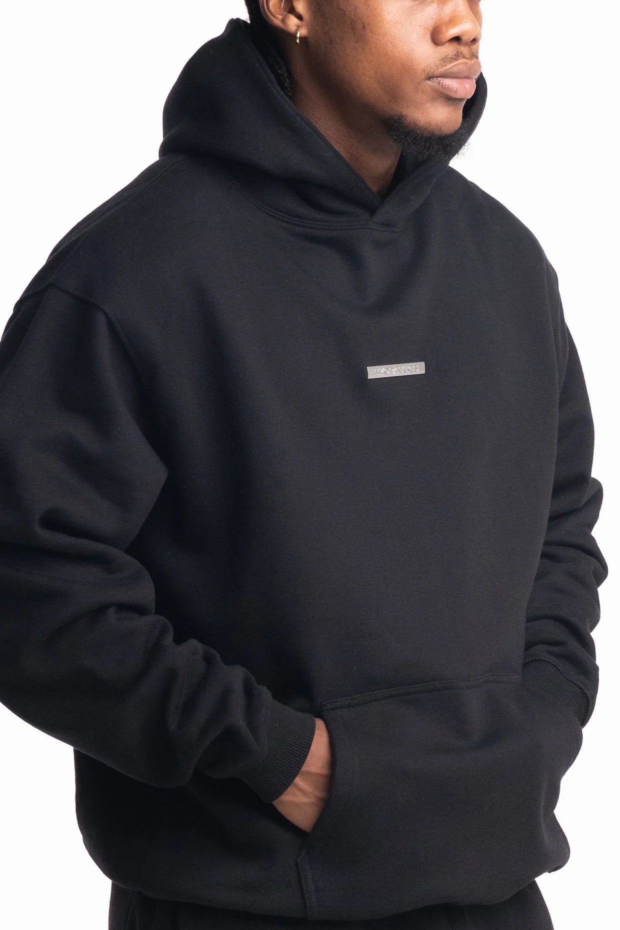 Hydraulics Steel Badge Hoodie Black