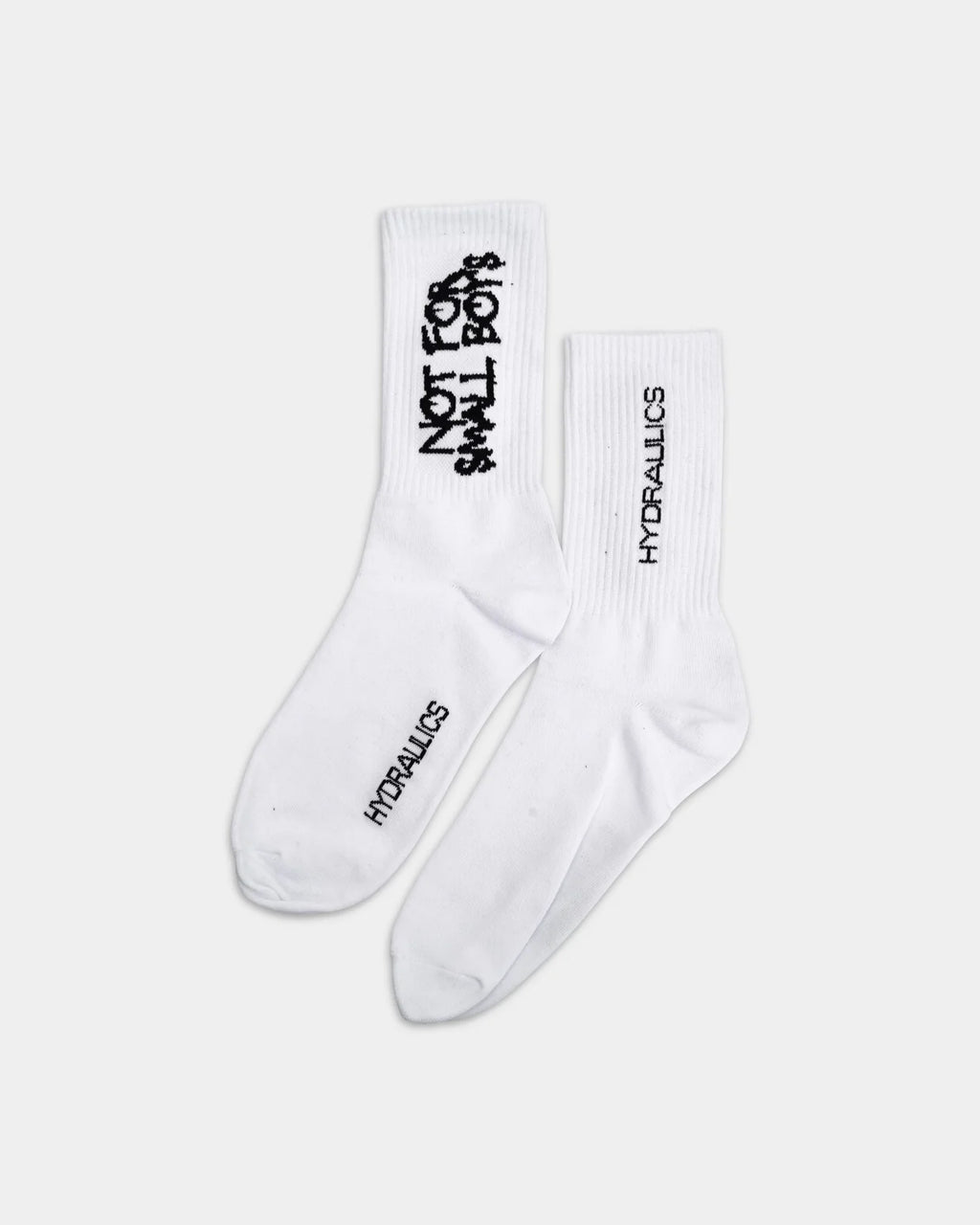 Hydraulics Not For Small Boys Men's Socks White